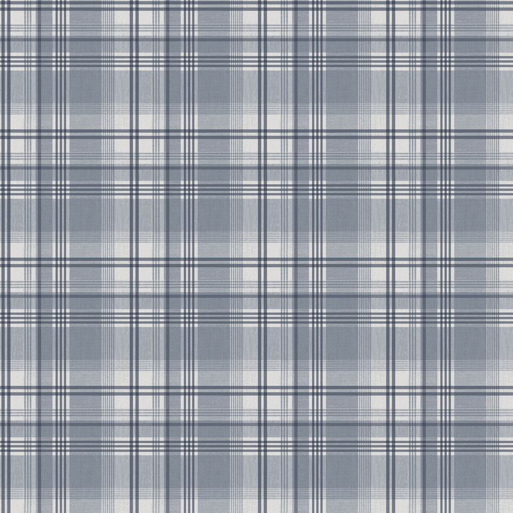 Vliestapete, blau, Würfel, kariert,  9819-1, Essential Stripes, ICH Wallcoverings