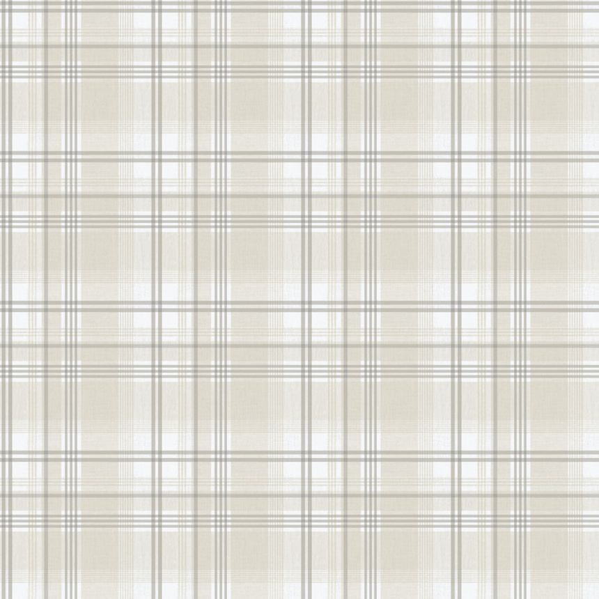 Vliestapete, beige, Würfel, kariert,  9819-2, Essential Stripes, ICH Wallcoverings