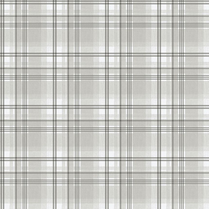 Vliestapete, grau, Würfel, kariert,  9819-4, Essential Stripes, ICH Wallcoverings