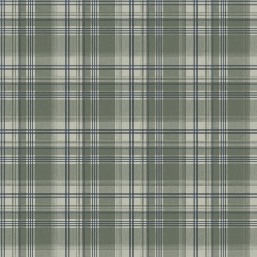 Vliestapete, grün, Würfel, kariert,  9819-5, Essential Stripes, ICH Wallcoverings