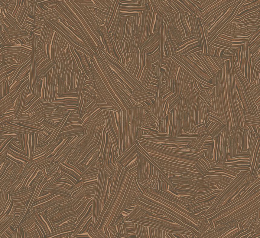 Vliestapete, braun-bronze, Stein, ROC102, Rock, Masureel