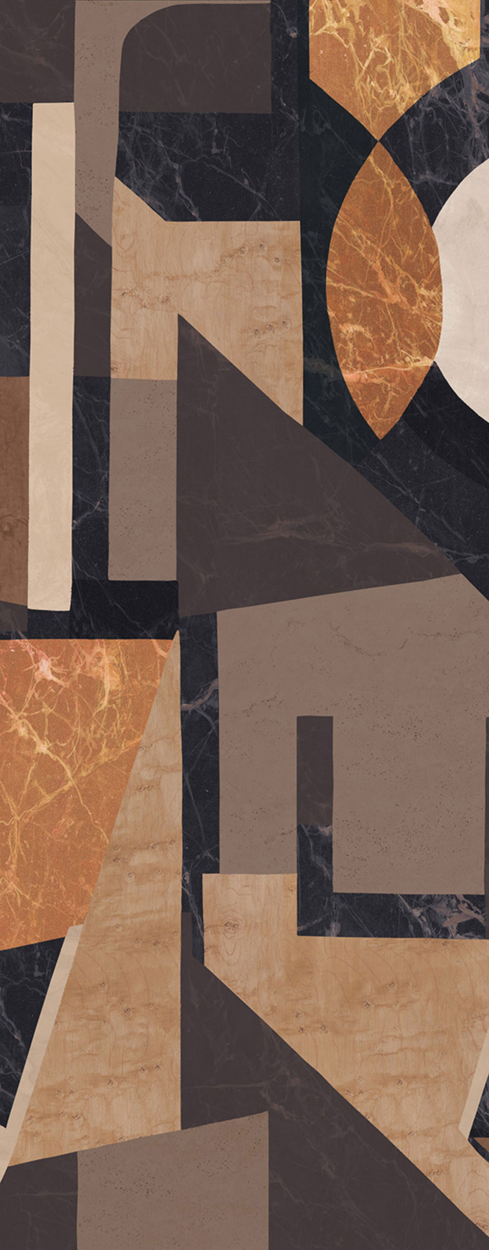 Grafische Fototapete, braun, DGROC1012-260, Rock, Masureel