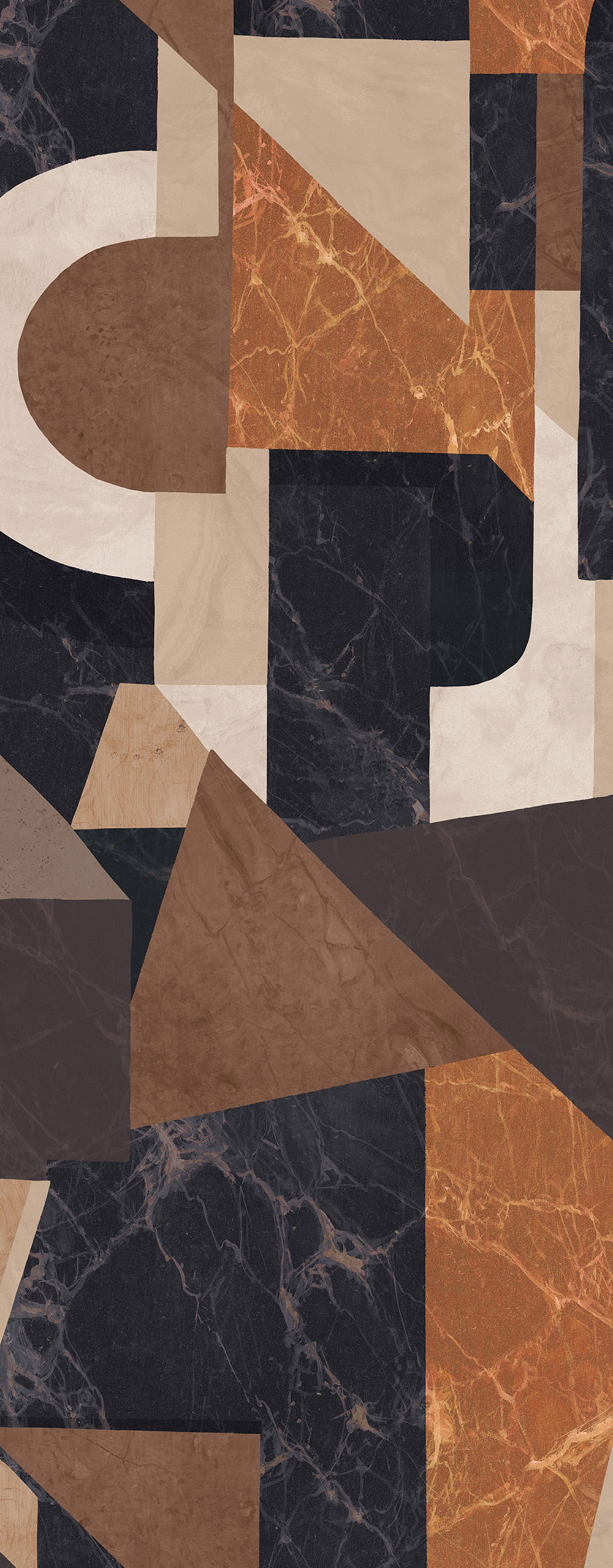 Grafische Fototapete, braun, DGROC1013-300, Rock, Masureel