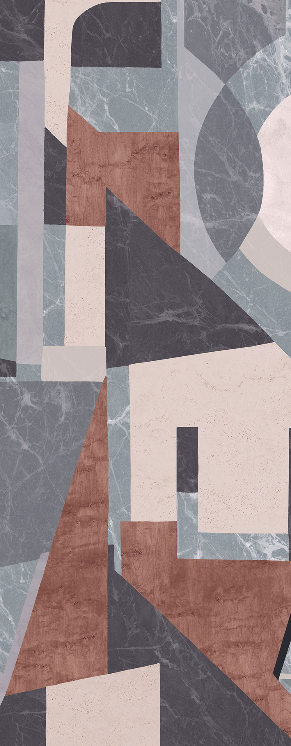 Grafische Fototapete, grau-braun, DGROC1032-260, Rock, Masureel