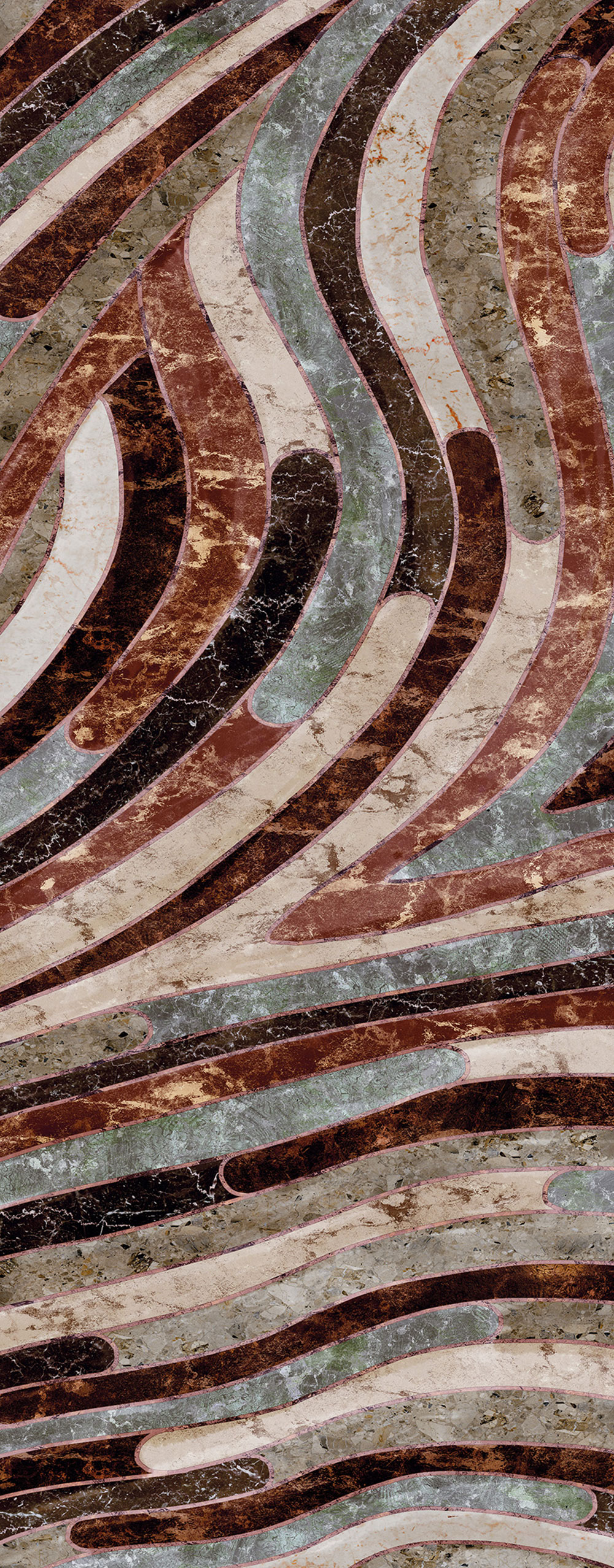 Geometrische Fototapete, grau-braun, DGROC2042-300, Rock, Masureel