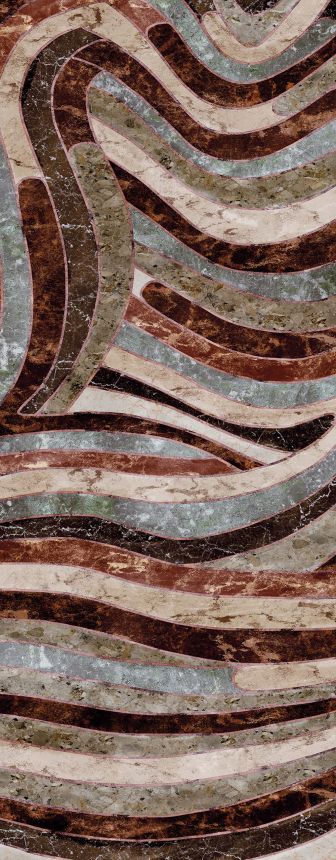 Geometrische Fototapete, grau-braun, DGROC2043-260, Rock, Masureel