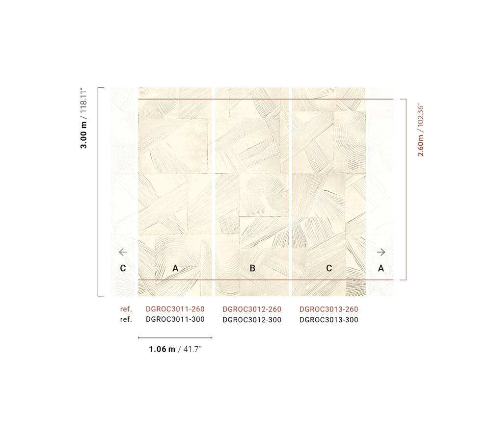 Geometrische Fototapete, DGROC3012-300, Rock, Masureel