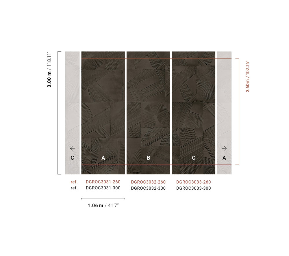 Geometrische Fototapete, DGROC3031-260, Rock, Masureel