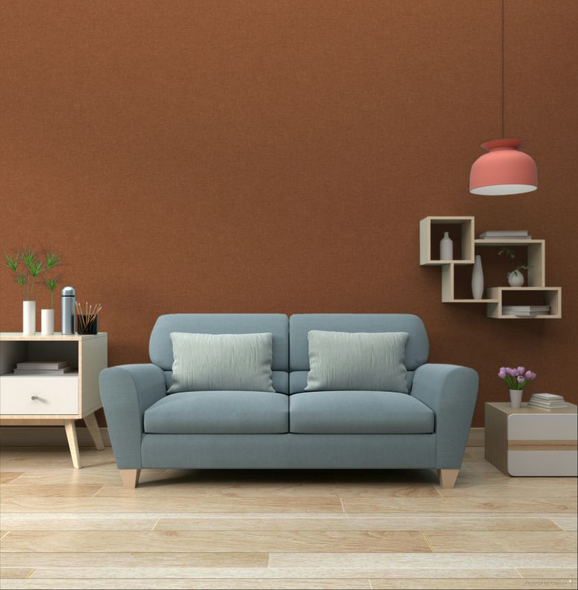 Vliestapete, orange, Stoffimitat, JOY304, Joy, Rhapsody, Masureel