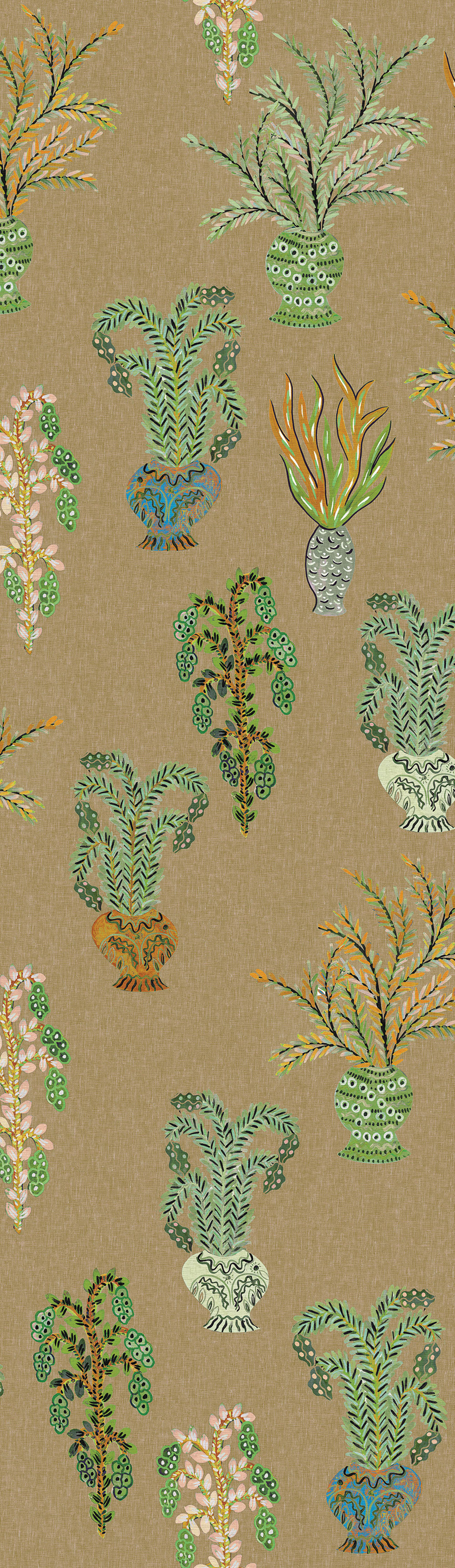 Vliestapete Wandbilder, khaki, Blumen, DGJOY1021-300, Joy, Masureel