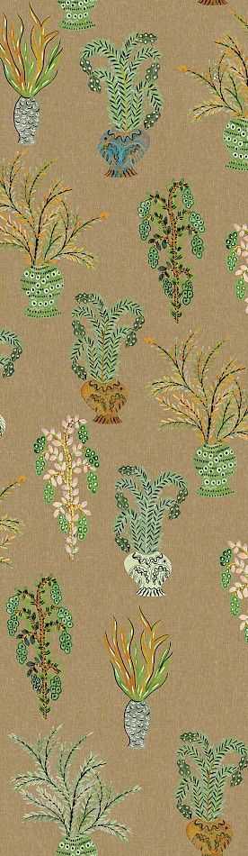 Vliestapete Wandbilder, khaki, Blumen, DGJOY1022-260, Joy, Masureel