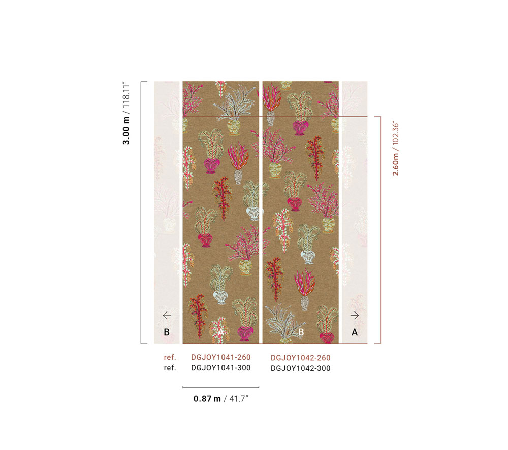 Vliestapete Wandbilder, braun, Blumen, DGJOY1041-260, Joy, Masureel