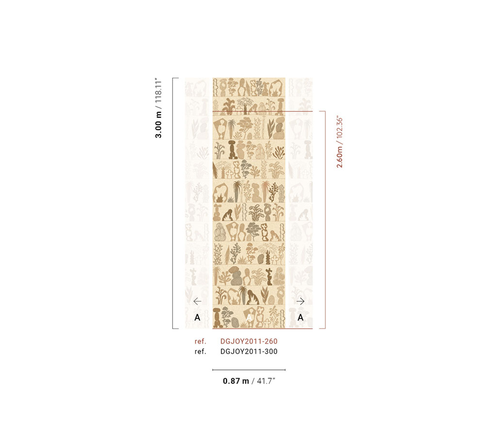 Vliestapete Wandbilder, beige, Pflanzen, DGJOY2011-300, Joy, Masureel