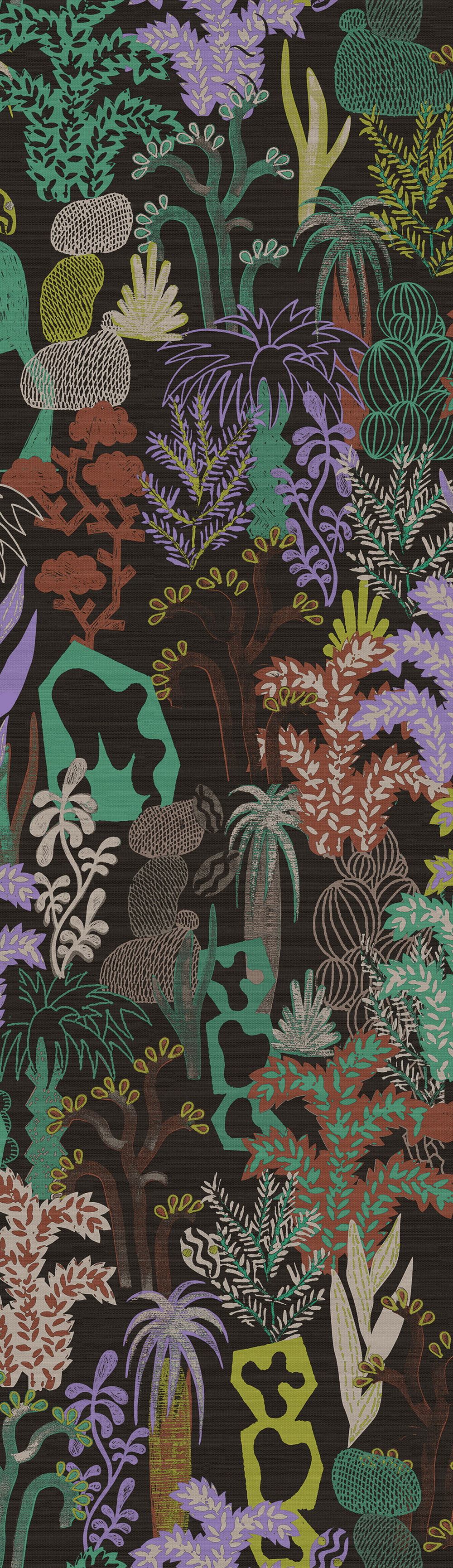 Vliestapete Wandbilder, schwarz, Pflanzen, DGJOY3022-260, Joy, Masureel