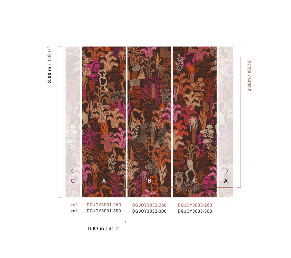 Vliestapete Wandbilder, braun, Pflanzen, DGJOY3032-300, Joy, Masureel