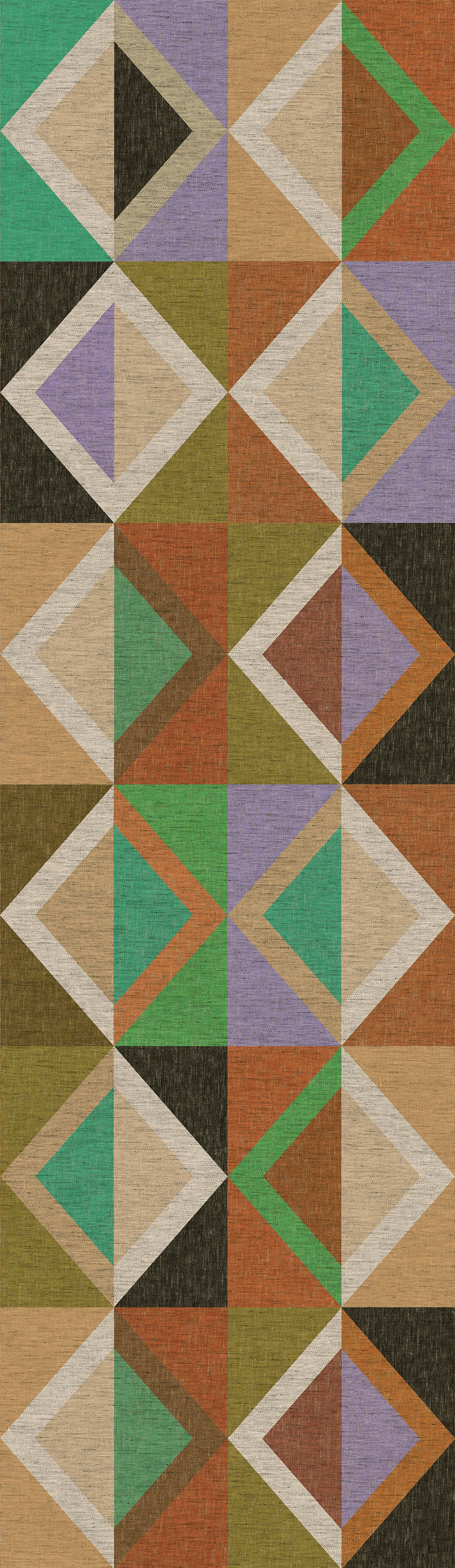 Geometrische Vliestapete Wandbilder, braun-grün, DGJOY4031-260, Joy, Masureel