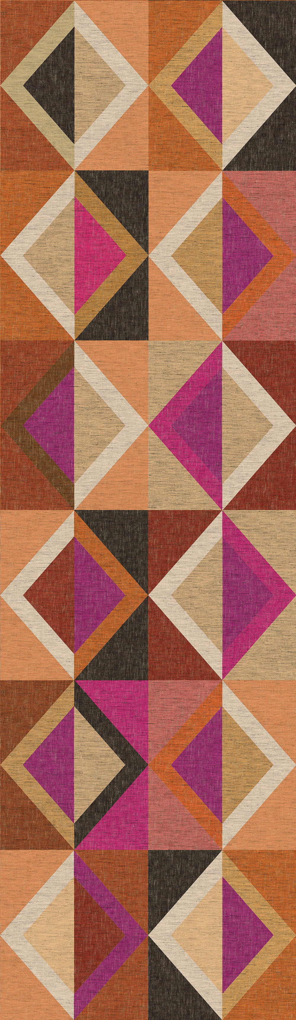 Geometrische Vliestapete Wandbilder, braun-lila, DGJOY4042-300, Joy, Masureel