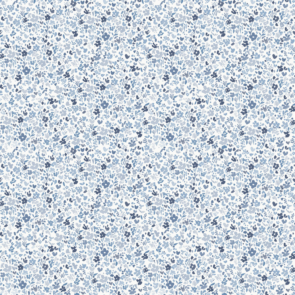 Blau-weiße Blumentapete, MG56668, Mika,  ICH Wallcoverings
