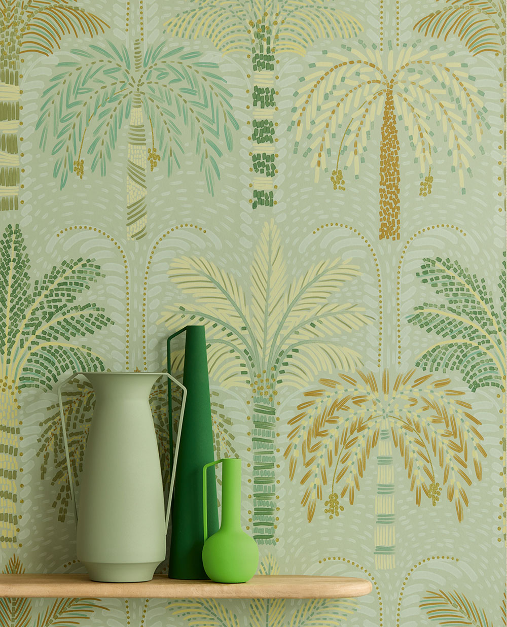 Vliestapete Wandbilder, grün, Palmen, 340293, Solange, Eijffinger
