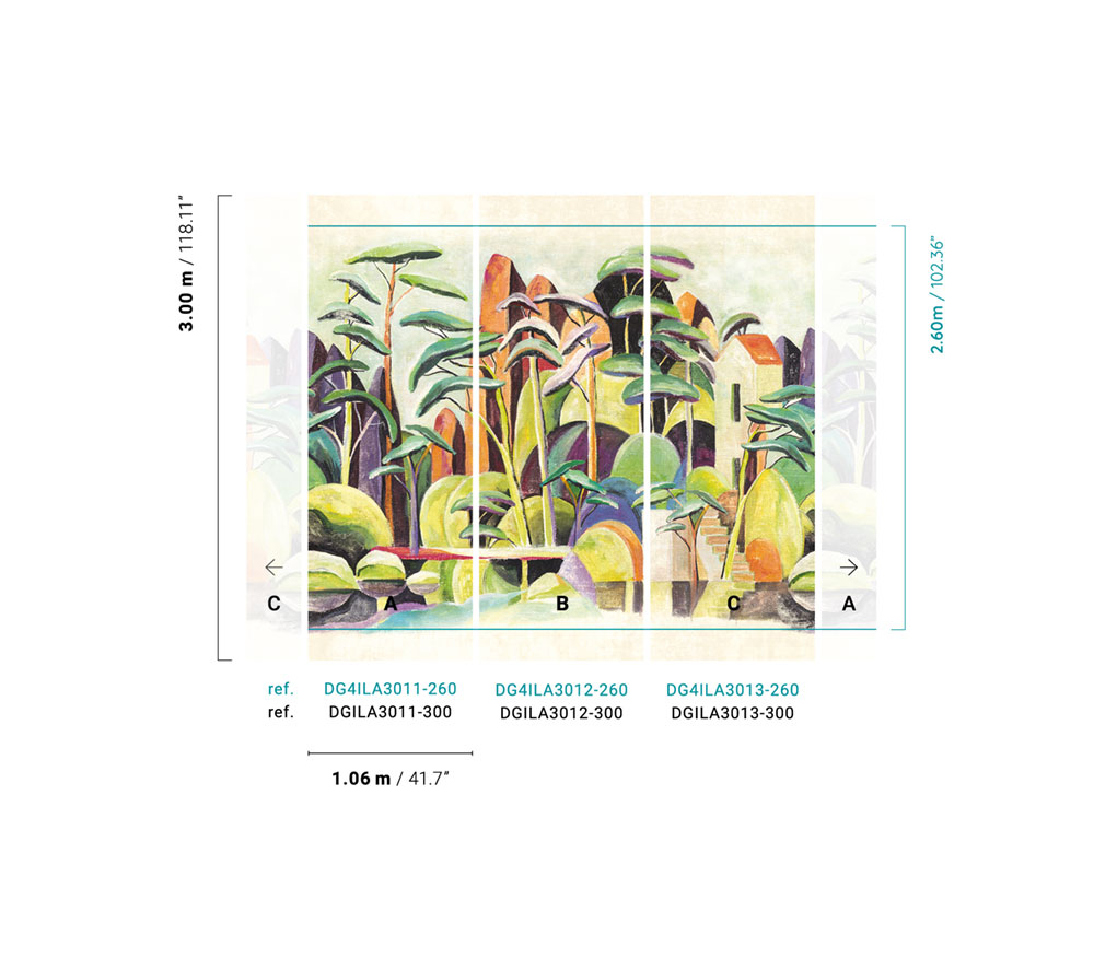 Fototapete, Landschaft, DG4ILA3011-260, Wall Designs IV, Khroma by Masureel