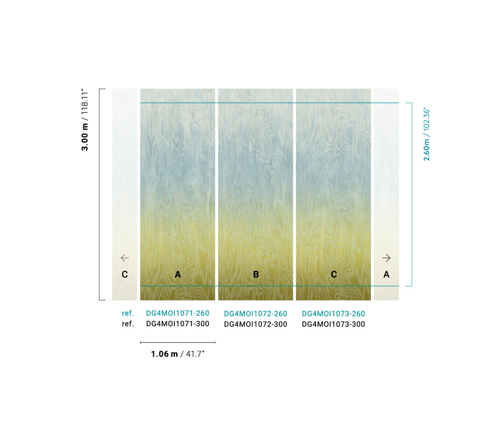 Fototapete, Moiré, DG4MOI1072-300, Wall Designs IV, Khroma by Masureel