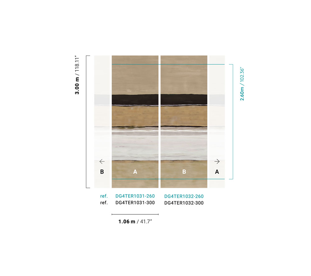 Gestreifte Fototapete, DG4TER1031-300, Wall Designs IV, Khroma by Masureel