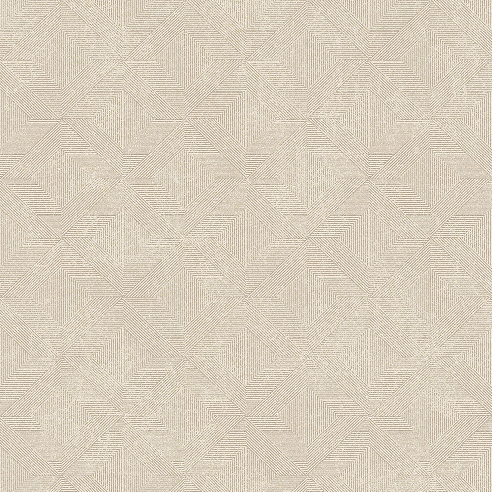 Beige geometrische Vliestapete, A68203, Vavex 2026