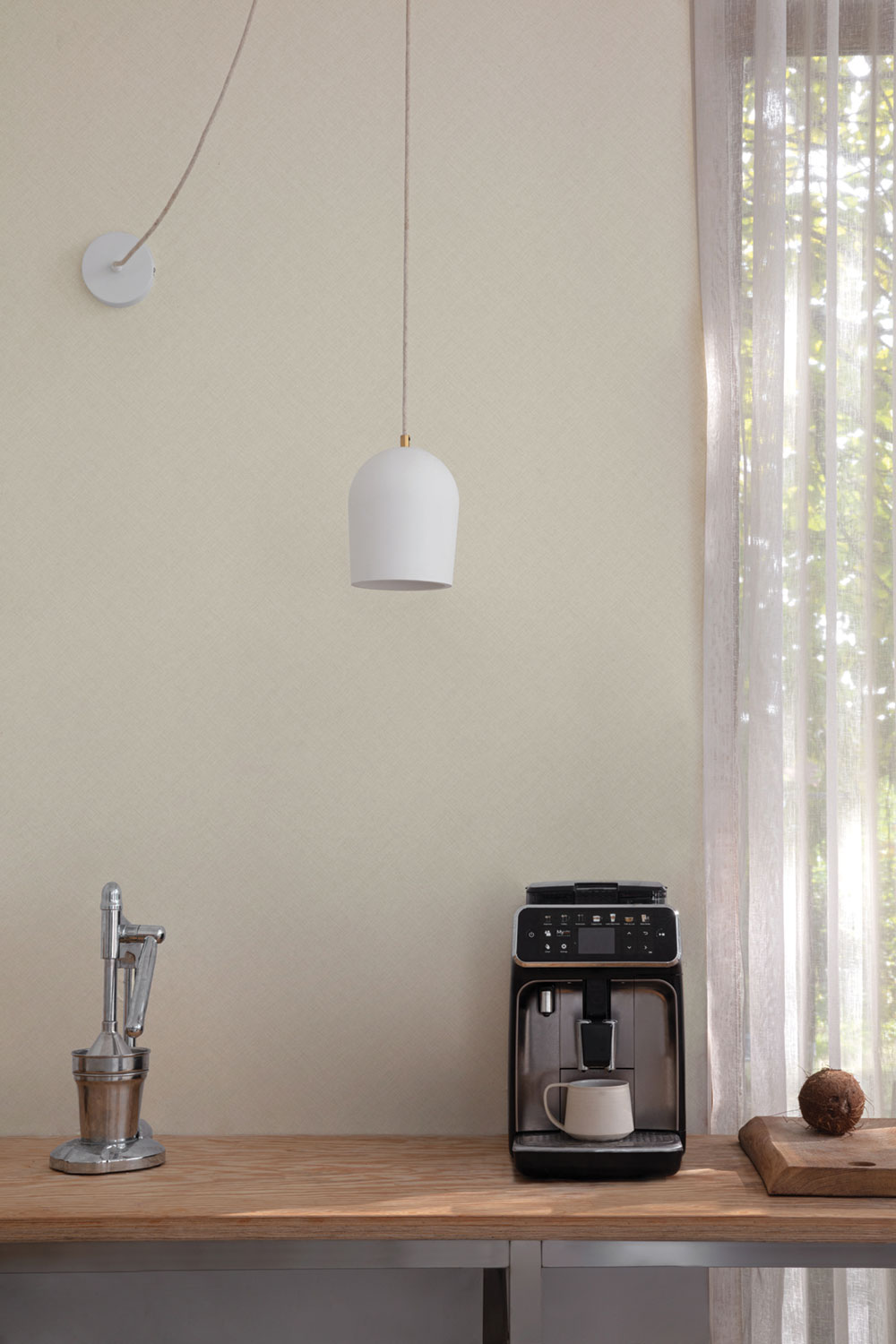 Beige Vliestapete, Stoffimitat, A70803, Vavex 2026