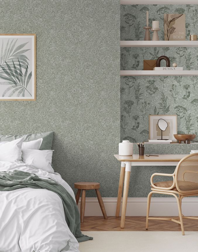 Tapete in grüner Korkoptik, M75404, Brut, Ugépa