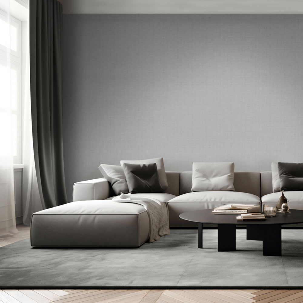 Luxustapete, grau, Stoffimitat, M67309, Venezia, Ugépa