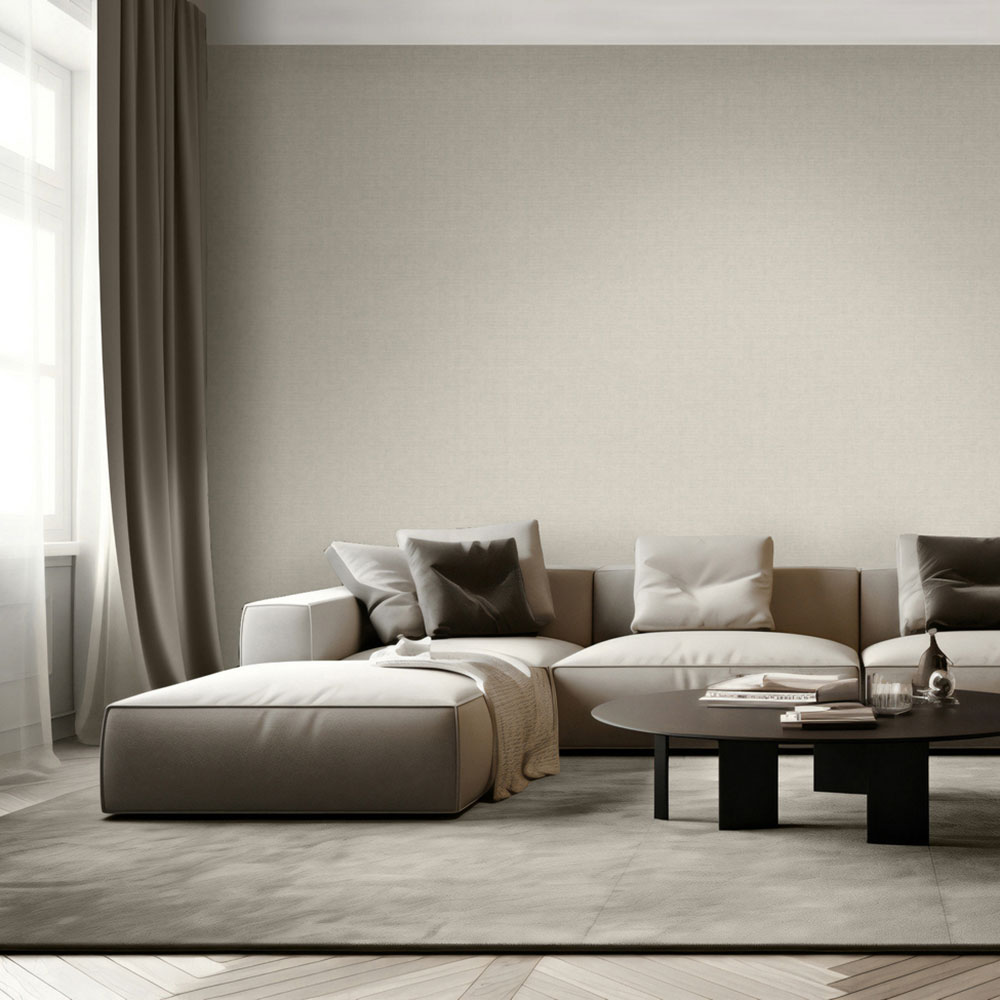 Luxustapete, graubeige, Stoffimitat, M67317, Venezia, Ugépa