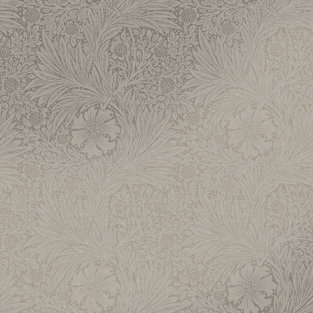 Vliestapete, graubeige, Blumen, Blätter, 124257, William Morris At Home