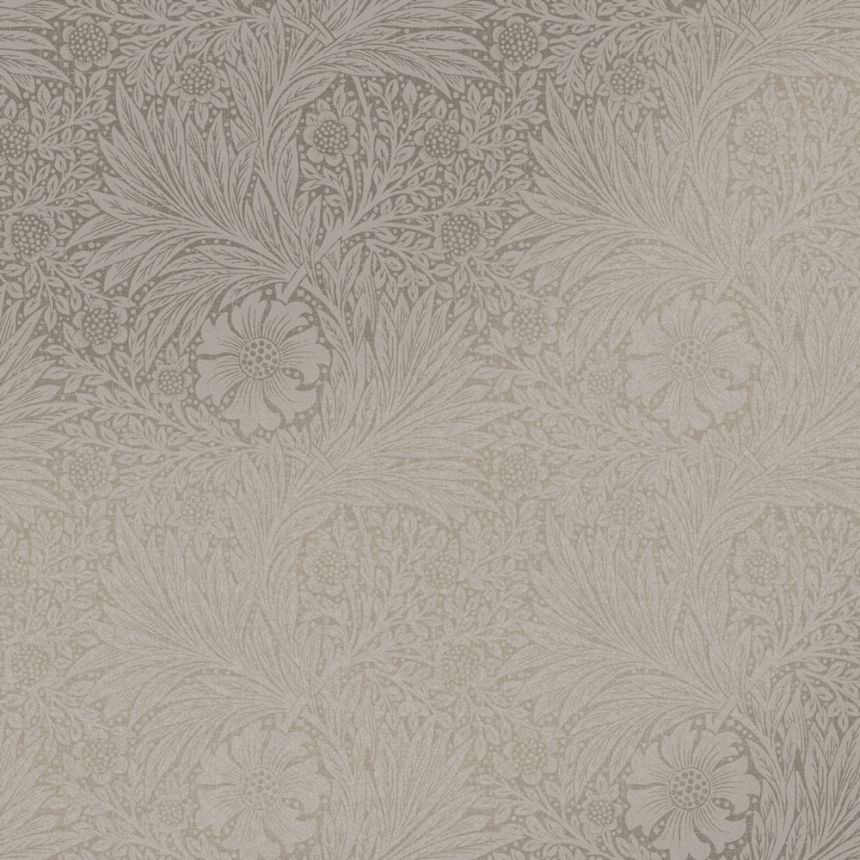 Vliestapete, graubeige, Blumen, Blätter, 124257, William Morris At Home