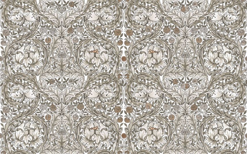 Vlies-Fototapete, graubeige, Blumen, 125409, William Morris At Home