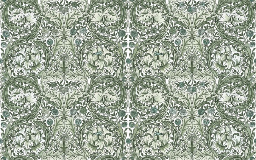 Vlies-Fototapete, grün, Blumen, 125418, William Morris At Home