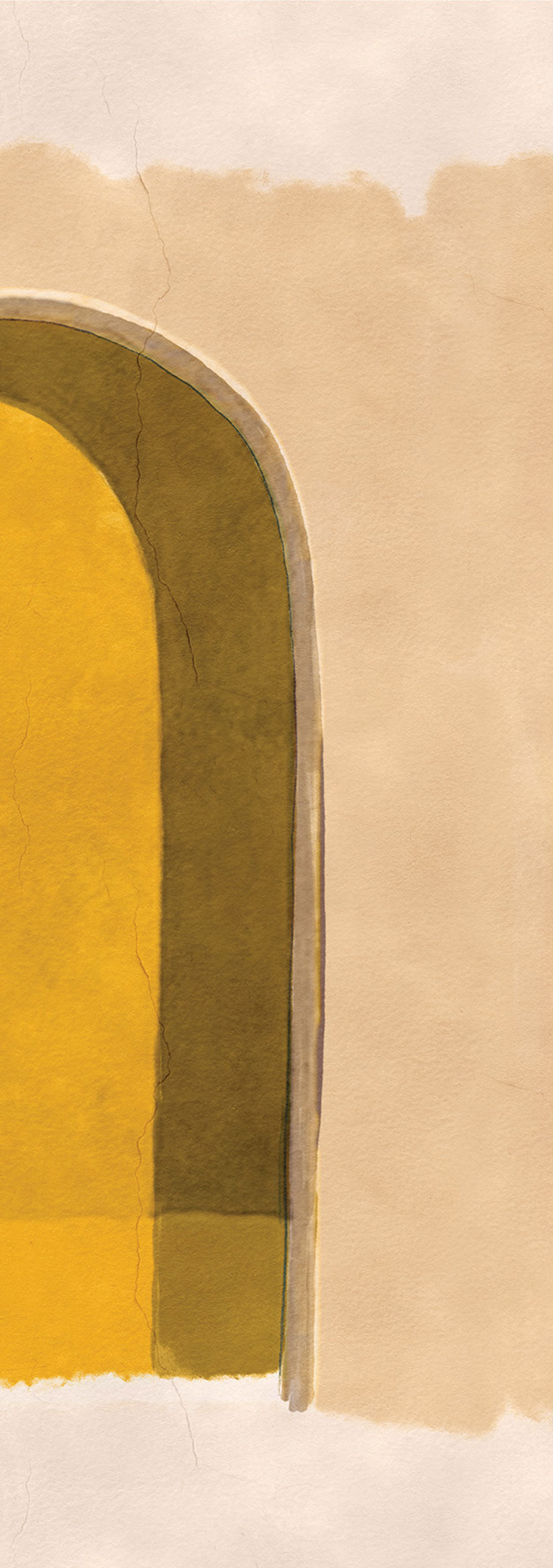 3D Fototapete, Arkade, gelb, DGALC1042-300, Terra, Masureel