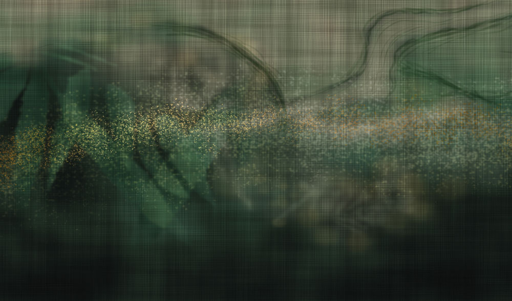 Luxuriöse Fototapete, grün, Z15564, Mini Trend, Zambaiti Parati