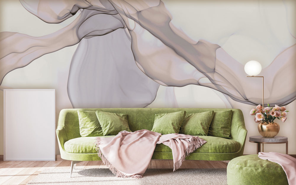 Luxuriöse Fototapete, grau-rosa, Z15569, Mini Trend, Zambaiti Parati