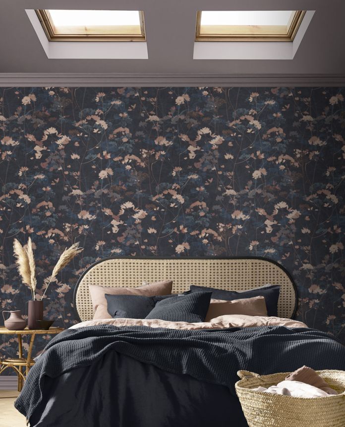 Vliestapete, blau, Pflanzen, Gräse, 124101, Utopia, Graham Brown Premium