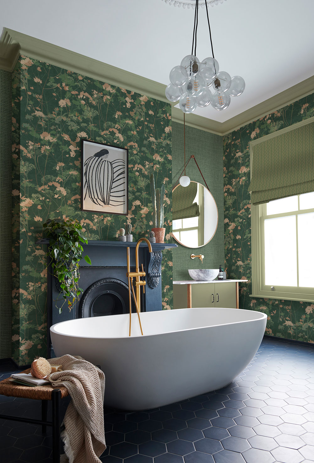 Vliestapete, grün, Pflanzen, Gräse, 124102, Utopia, Graham Brown Premium