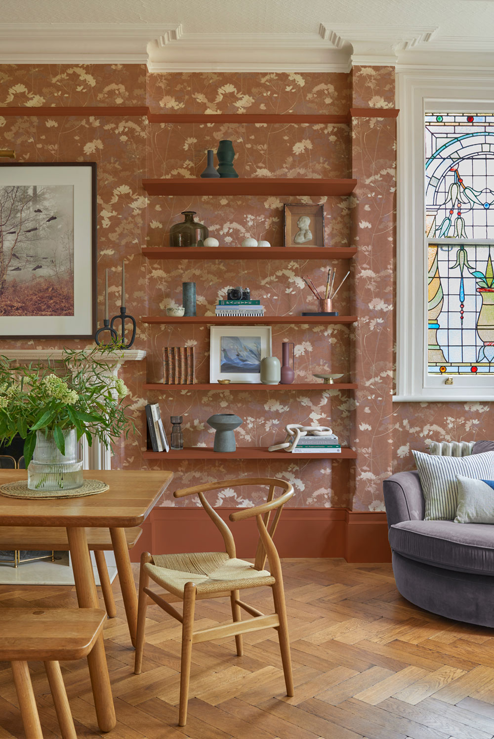 Vliestapete, braun, Pflanzen, Gräse, 124107, Utopia, Graham Brown Premium