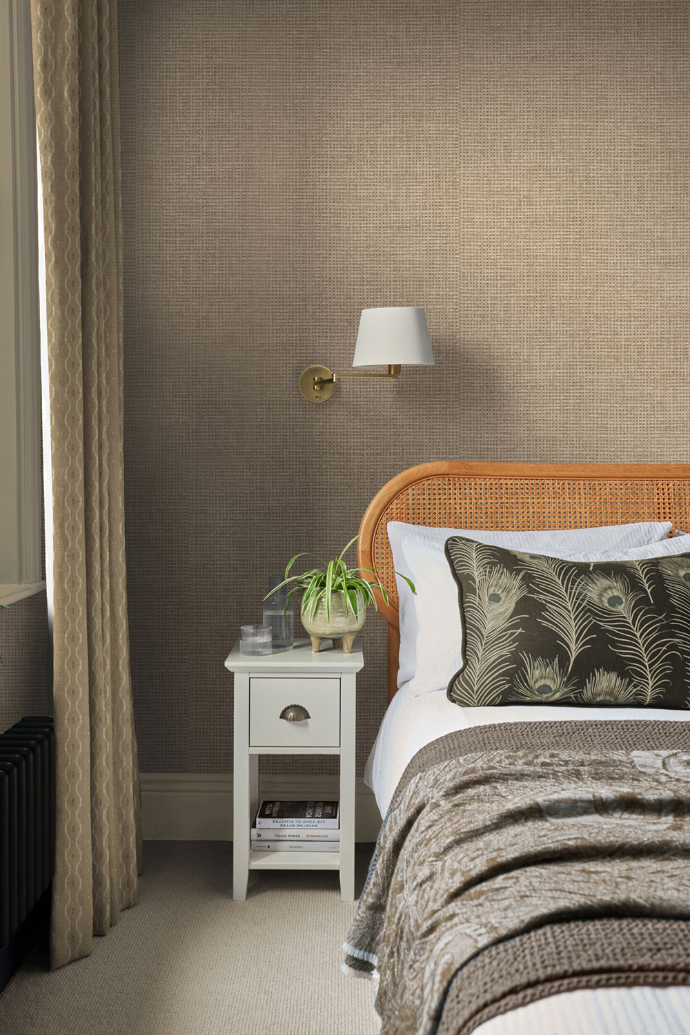 Vliestapete, braun, Mattenimitat, 124094, Utopia, Graham Brown Premium