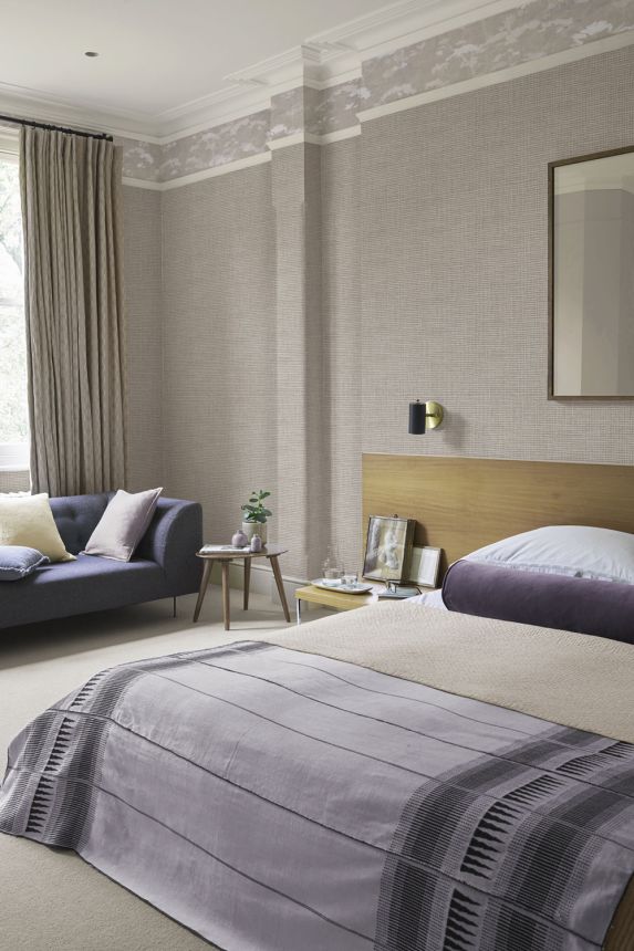 Vliestapete, grau, Mattenimitat, 124095, Utopia, Graham Brown Premium