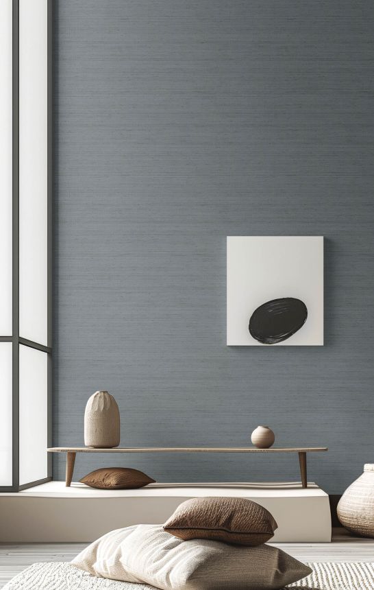 Vliestapete, blau, Stoffimitation, 42246, Aura, Cristiana Masi by Parato