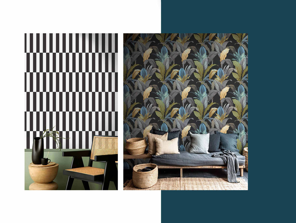 Vliestapete, schwarz, Blätter, 15518, Botany House, Cristiana Masi by Parato