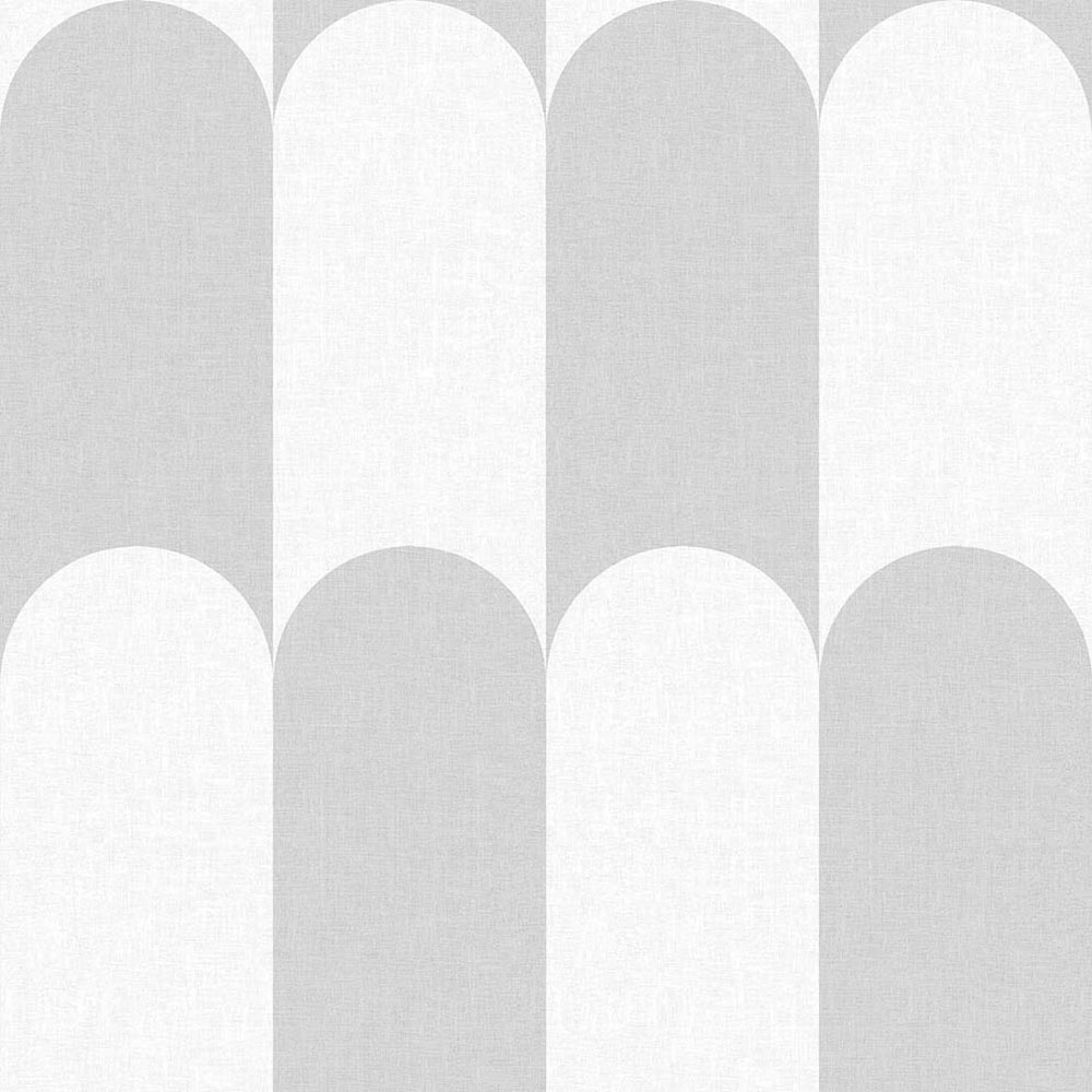 Geometrische Vliestapete, grau-weiß, 15556, Botany House, Cristiana Masi by Parato