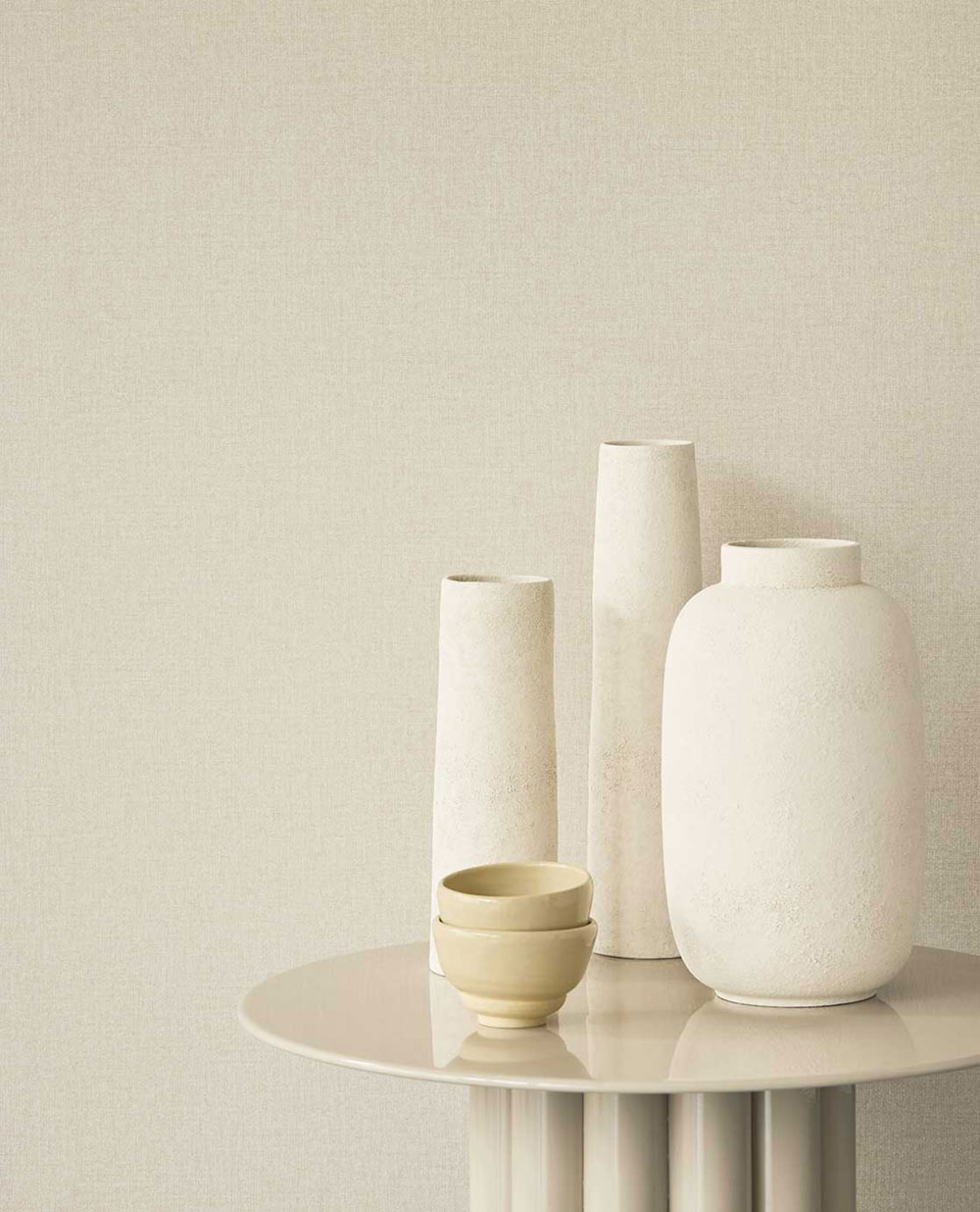 Vliestapete, beige, Stoffimitat, 340614, Linen Look Eijffinger