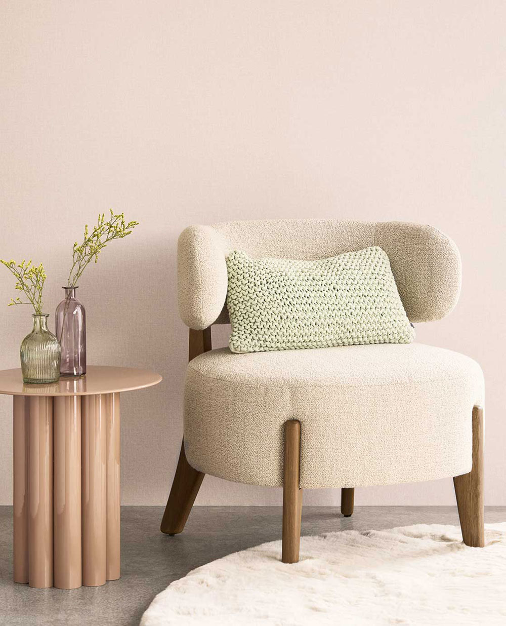 Vliestapete, lila, Stoffimitat, 340620, Linen Look, Eijffinger