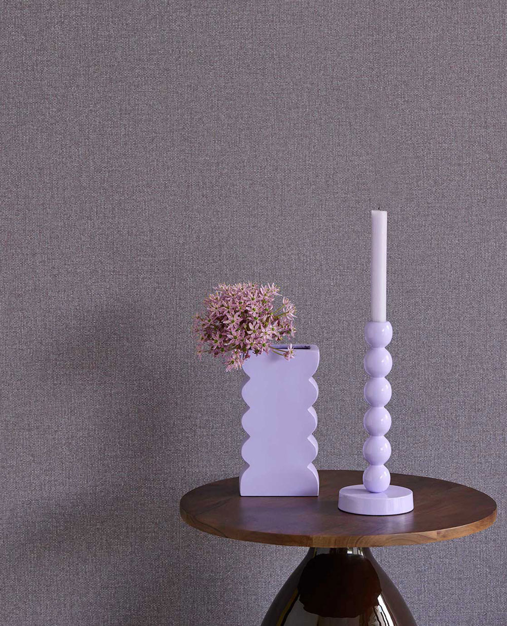 Vliestapete, lila, Stoffimitat, 340643, Linen Look, Eijffinger