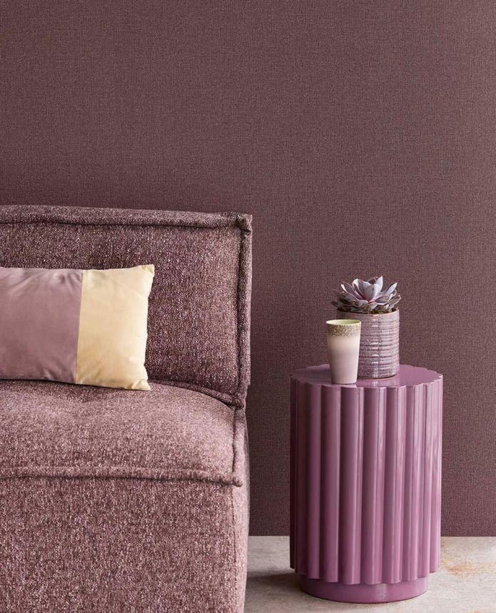 Vliestapete, weinrot, Stoffimitat, 340644, Linen Look, Eijffinger